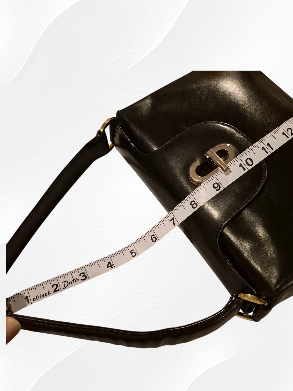 Vintage Gucci G Turn-Lock Black Shoulder Bag - Picture 11 of 12